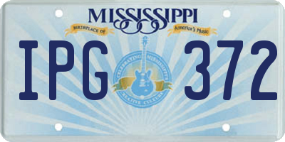 MS license plate IPG372