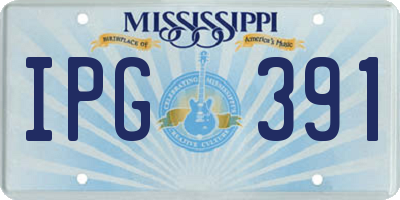 MS license plate IPG391