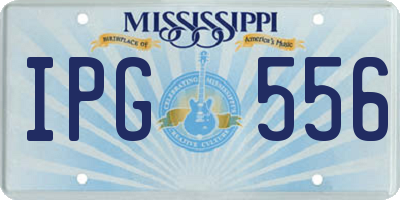 MS license plate IPG556