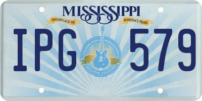 MS license plate IPG579