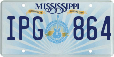 MS license plate IPG864