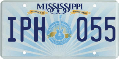 MS license plate IPH055