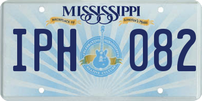 MS license plate IPH082