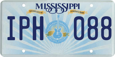 MS license plate IPH088