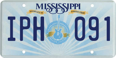 MS license plate IPH091