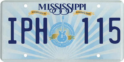 MS license plate IPH115
