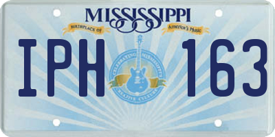 MS license plate IPH163