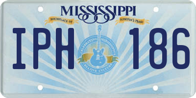 MS license plate IPH186