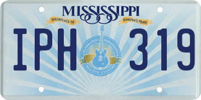 MS license plate IPH319