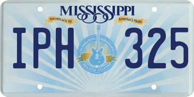 MS license plate IPH325