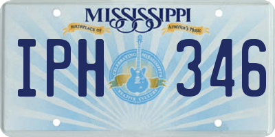 MS license plate IPH346