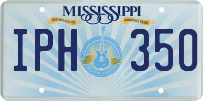 MS license plate IPH350