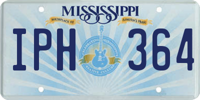 MS license plate IPH364