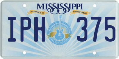 MS license plate IPH375