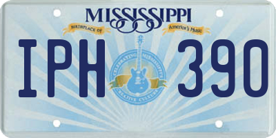 MS license plate IPH390