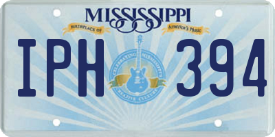 MS license plate IPH394