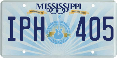 MS license plate IPH405