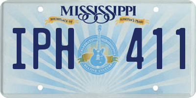 MS license plate IPH411