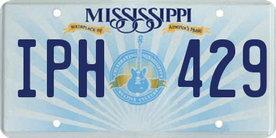 MS license plate IPH429