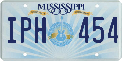 MS license plate IPH454