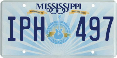 MS license plate IPH497