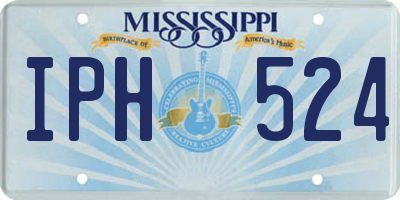 MS license plate IPH524