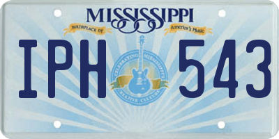 MS license plate IPH543