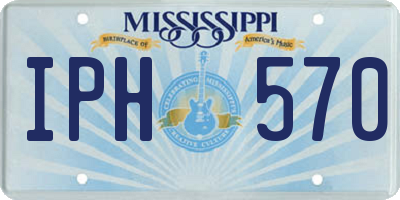 MS license plate IPH570