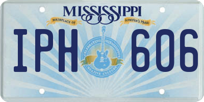 MS license plate IPH606