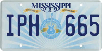MS license plate IPH665
