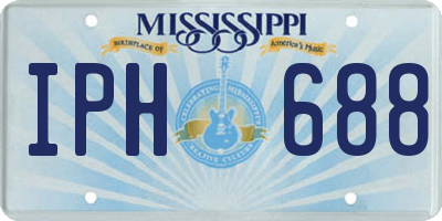 MS license plate IPH688