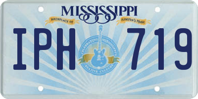 MS license plate IPH719