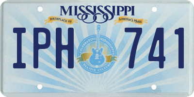 MS license plate IPH741