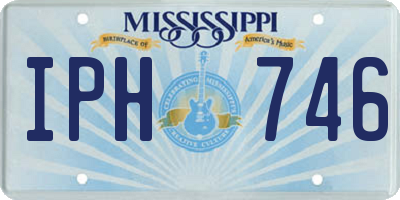 MS license plate IPH746