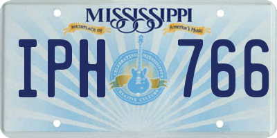 MS license plate IPH766