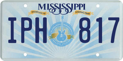 MS license plate IPH817