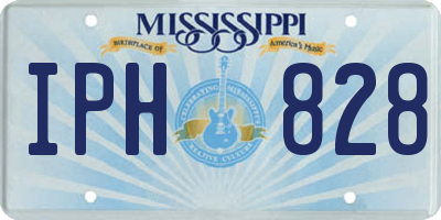 MS license plate IPH828