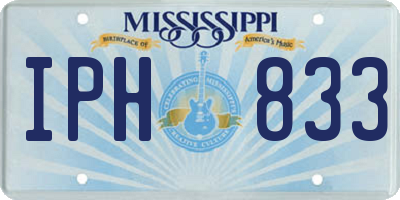MS license plate IPH833