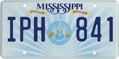 MS license plate IPH841