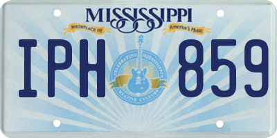 MS license plate IPH859