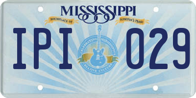 MS license plate IPI029