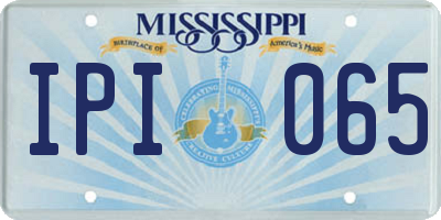 MS license plate IPI065