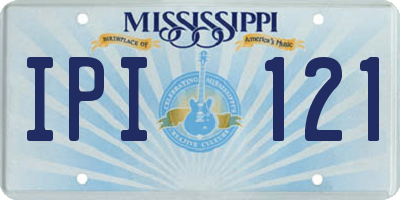 MS license plate IPI121