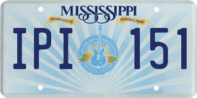 MS license plate IPI151
