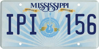 MS license plate IPI156