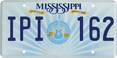 MS license plate IPI162