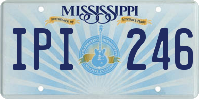 MS license plate IPI246