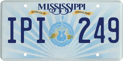 MS license plate IPI249