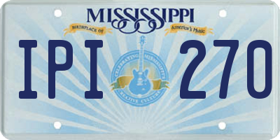 MS license plate IPI270