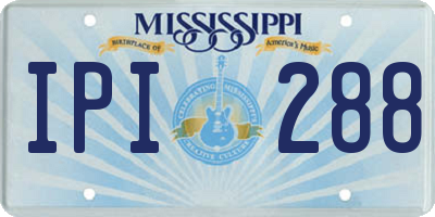 MS license plate IPI288